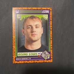 Brock Bowers Rookie 2024 Orange Pumpkins Score #8