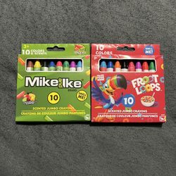 Froot Loops , Mile & Ike Scented Jumbo Crayons 