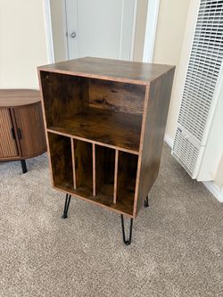 Wood Vinyl Storage Shelf