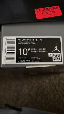 AIR JORDAN 11 RETRO WHITE/LEGEND BLUE-BLACK BLANC/NOIR/BLEU COLUMBIE