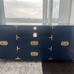 Blue And Gold Console Table