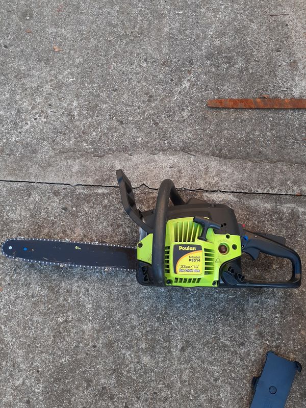 Poulan model p3314 33cc 14" has chain saw for Sale in Columbus, OH