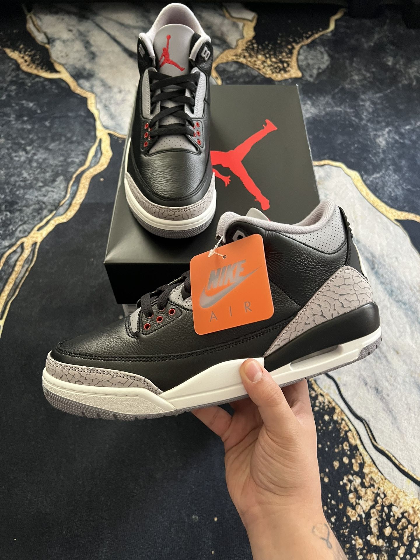 Jordan Retro 3 Black Cement 2024
