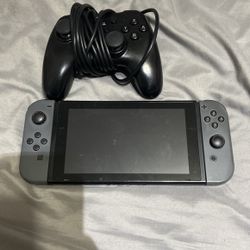 Gray Nintendo Switch With Pro Controller (READ DESC)