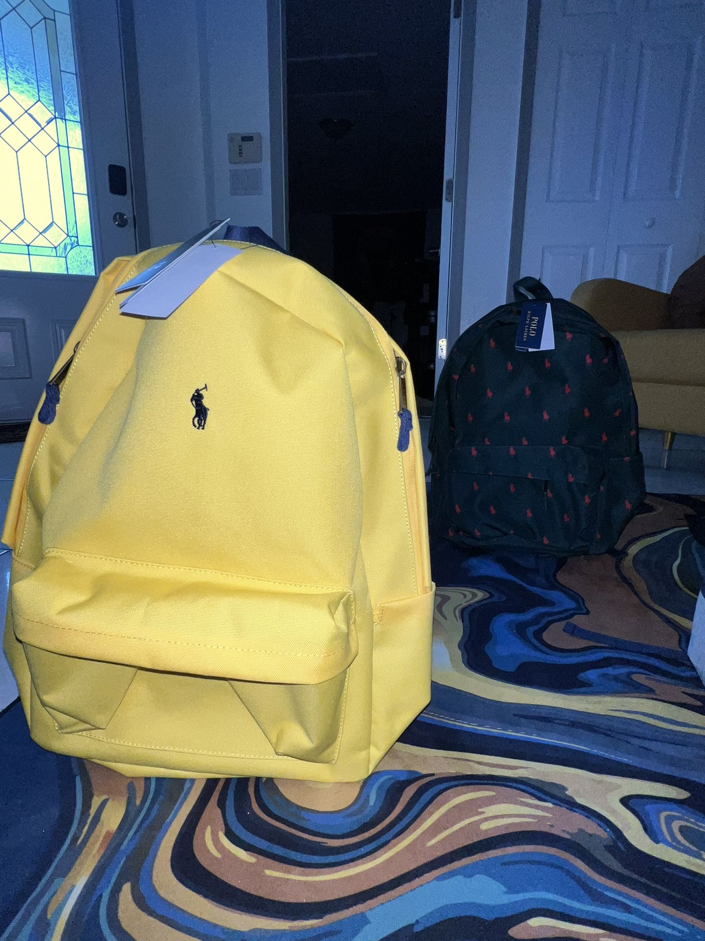 NEW! Polo Ralph Lauren Vibrant Yellow Backpack NWT Buy Polo Ralph Lauren Yellow Polo Pony Backpack in Cotton  main image 2