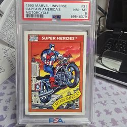 1990 Marvel Universe Captain America Motorcycle 