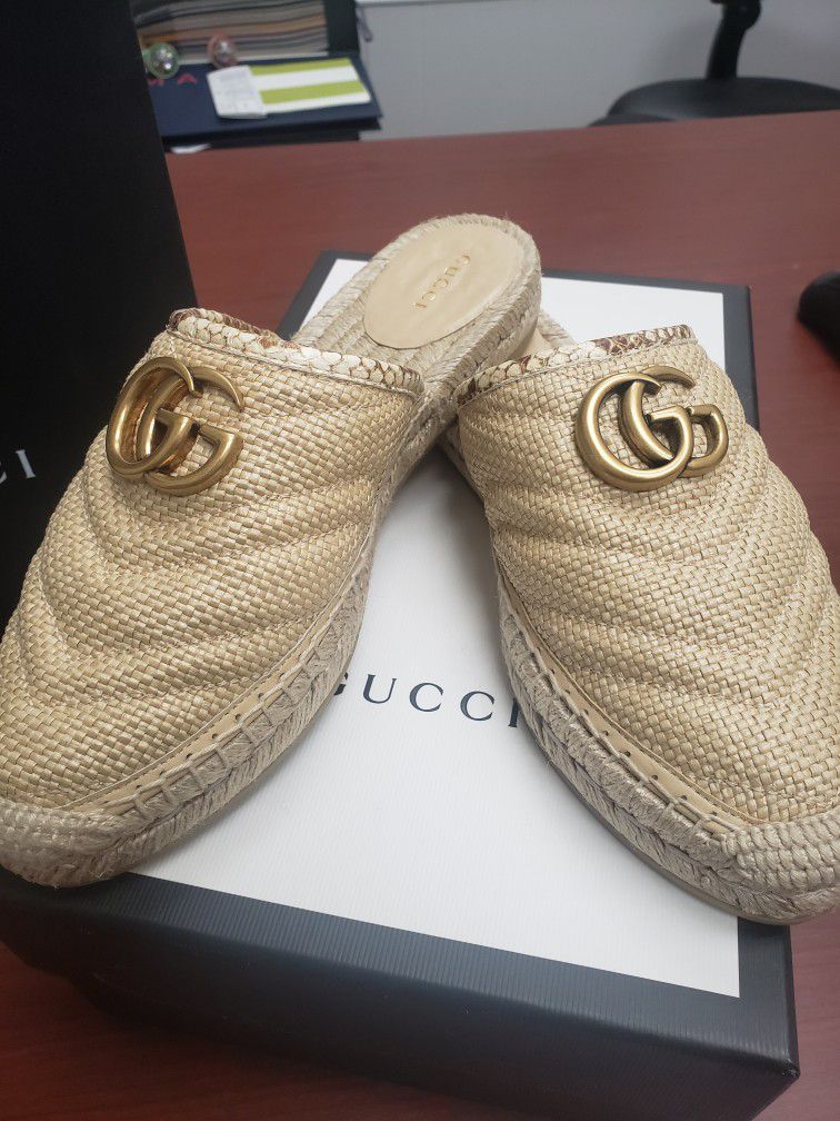 Gucci Shoes Marmont Pilar Espadrille