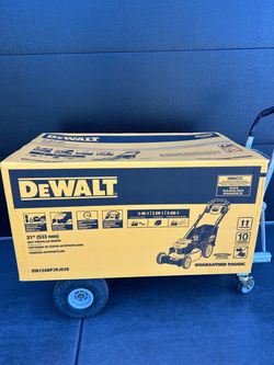 DEWALT 21 in. 196cc E-GOV Engine 3-in-1 Gas RWD Self-Propelled Lawn Mower with High Rear Wheels $579 plus tax at Home Depot
