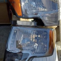 09-14 Ford F150 Headlights Luces Micas Calaveras Faros Faroles Focos Headlamps 