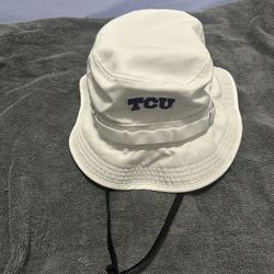 Nike TCU Horned Frogs White On-Field Bucket Hat NCAA Fort Worth College Team