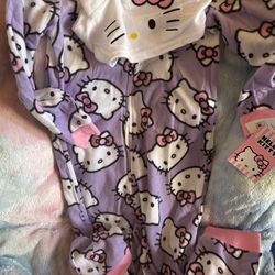 New Hello Kitty Pijamas Zip Up 