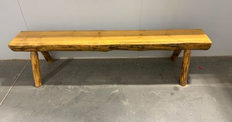 Barely used!  Half log bench, 6’