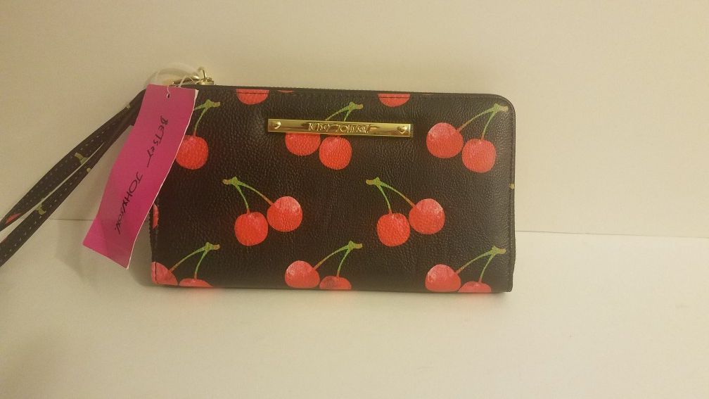 Betsy Johnson cherry wallet