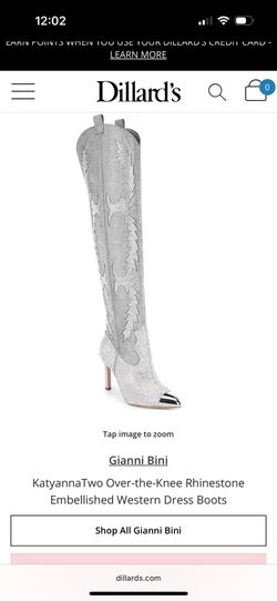 Gianni Bini Wester Boots - Silver