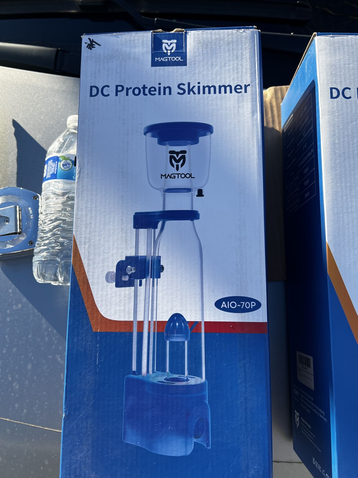 Aquarium Nano AIO Tank Protein Skimmers(Blue Version) for All in One Reef Tank Up to 40Gal with High Tech Sine Wave Adjustable DC Needle Pump (Blue)