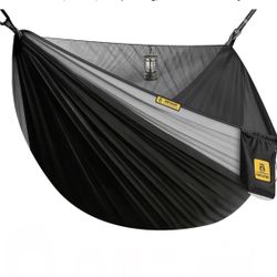 Camping Hammock with Mosquito Net, 600 lbs Portable Hammock with Tree Straps,2-in-1 Double/Single Travel hammocks Tent for Outside/Indoor/Backpacking/