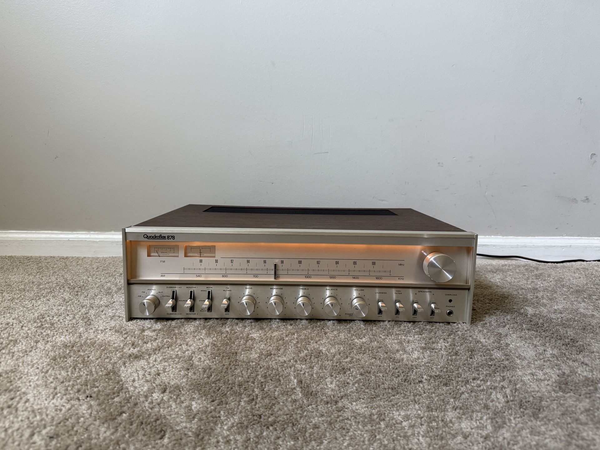 Quadraflex 878 Home Stereo Audio Vintage Receiver