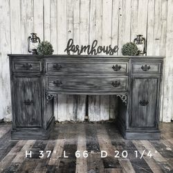 Beautiful Smokey Gray Buffet/Sideboard/Dresser 
