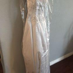David's bridal white wedding dress