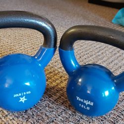 Kettle Bell Weights 15lb And 20lb