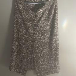 Long Buttoned Skirt