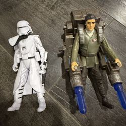 Star Wars The Force Awakens Poe Dameron & First Order Snowtrooper Deluxe 2-Pack $45