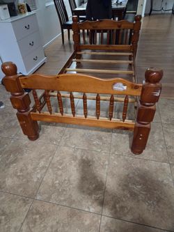 Twin Solid Wood Bed Frame $20