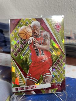 2023-24 Panini Phoenix Yellow Ice Phoenix /175 Dennis Rodman #142 HOF