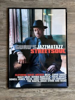 Guru's Jazzmatazz Streetsoul Framed Promo Poster