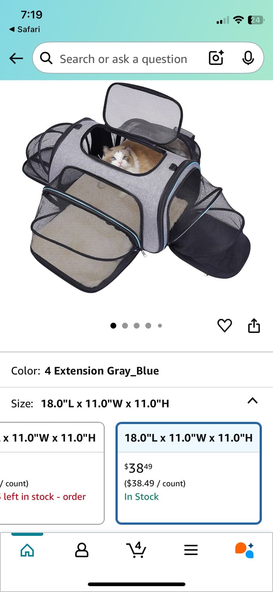 Cat Carrier Bag + Cat Door / Cat Flap