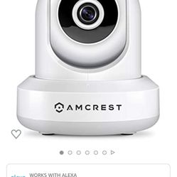 Amcrest 1080P WiFi Security Camera 2MP Indoor Pan/Tilt Wireless IP Camera, IP2M-841W (White