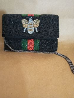 New Handmade Beaded Mini Purse