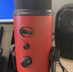 Blue Yeti Usb Microphone In Red