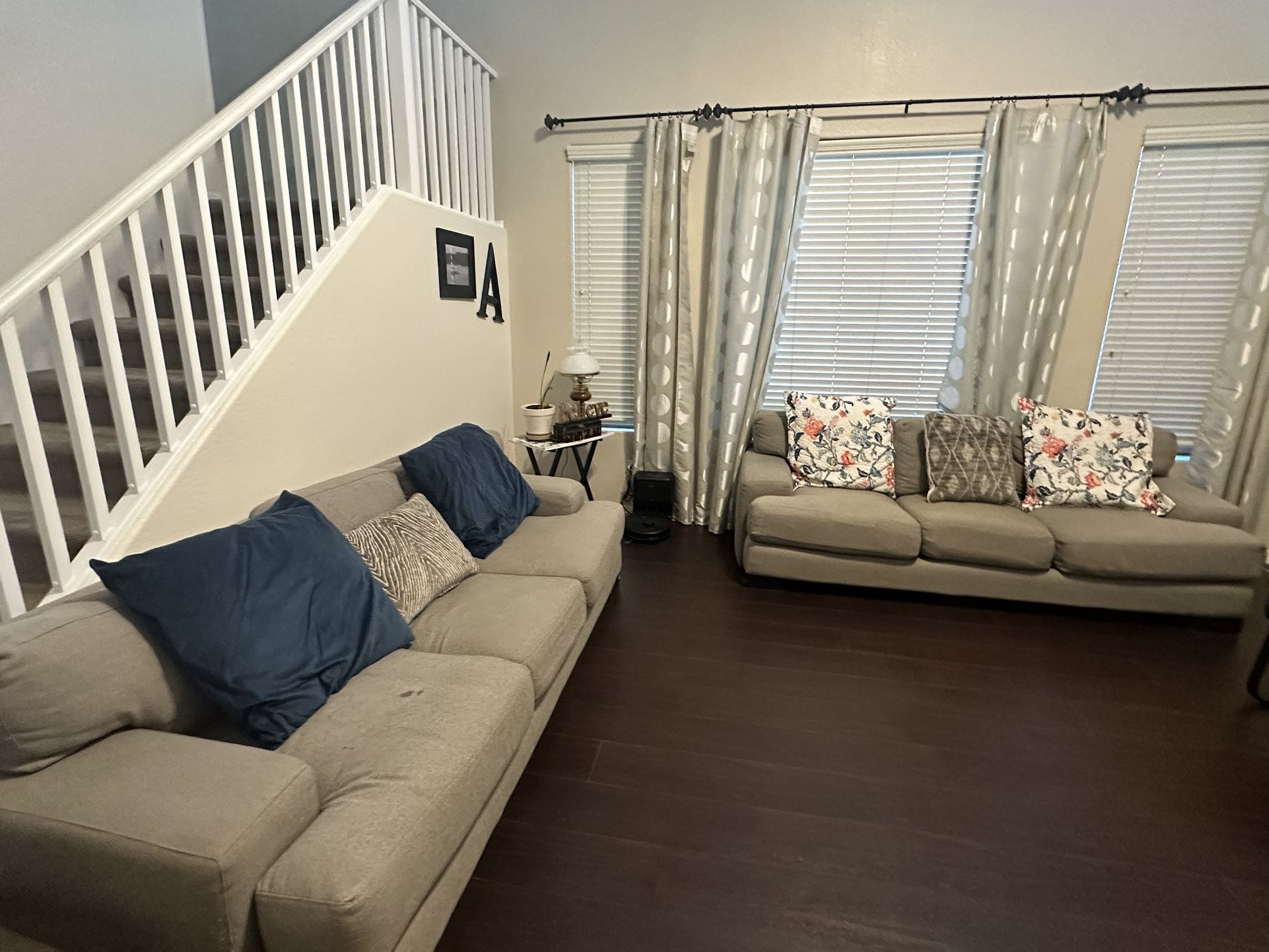 2 Couches & 1 Chair $75 OBO