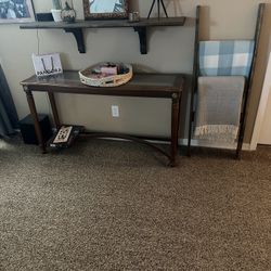 Antique Console Table With Glass Too