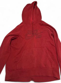 Red Nike hoodie