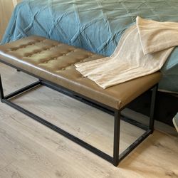 Faux Leather Bench - READ POST