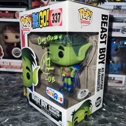 Beast Boy Funko Pop Teen Titans Go #337 Signed + PSA