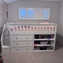 Pottery barn twin Toddler Captain Bed