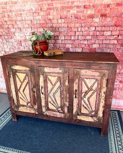 Sideboard Media cabinet Buffet solid wood rustic look