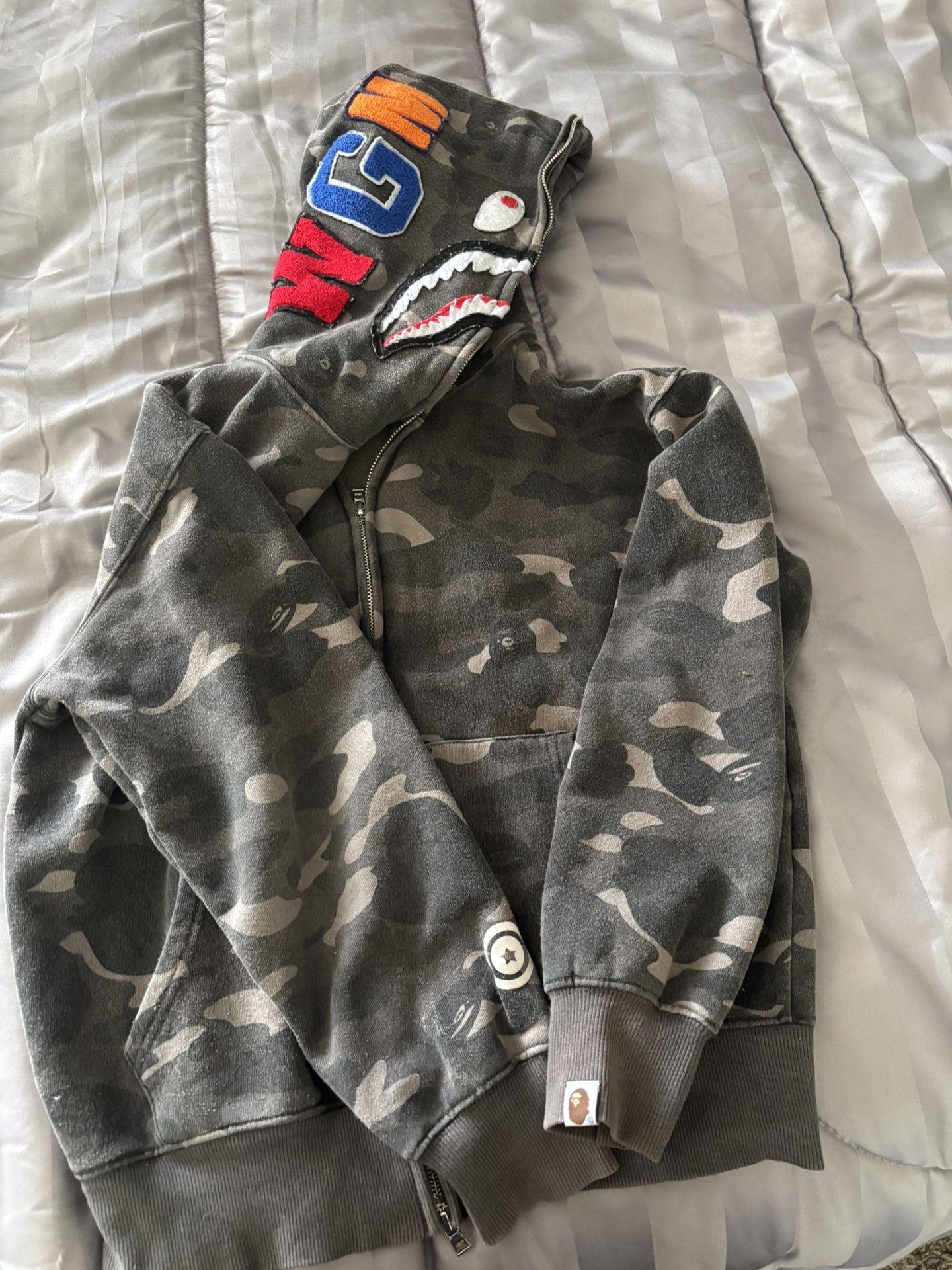 bape full zip up jacket