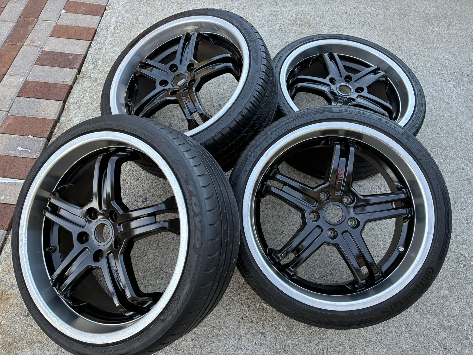 rims 19 black TRD wheels rines 5x114.3 Fits Accord Civic Altima Maxima Camry Mustang Infiniti Lexus Scion Acura Dodge Lancer Subaru Mazda