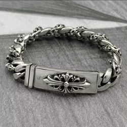 Silver stainless steel bracelet 