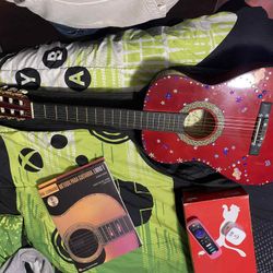 Red Classic Guitar 