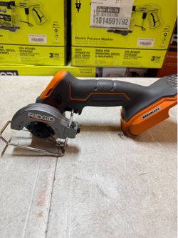 RIDGID 18V SubCompact Brushless Cordless 3 in. Multi-Material Saw NO BLADES NEW $66