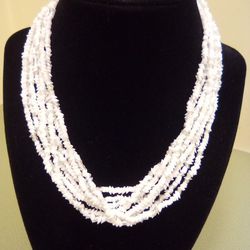 Eight Tier Beaded Necklace 