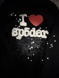 I heart sp5der hoodie xl