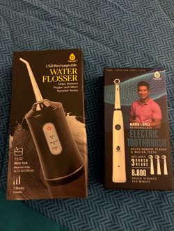 Mario Lopez electric toothbrush & water flosser