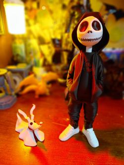 Jack Skellington 11" And Zero 3" Urban Fit Figurines
