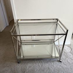 Glass Bar Cart 